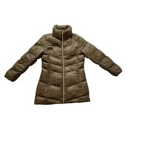 Calvin Klein Premium Down Packable Quilted Hooded Full Zip Puffer Jacket